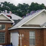 Residential asphalt roof repair by Eagleview Roofing in Niceville.