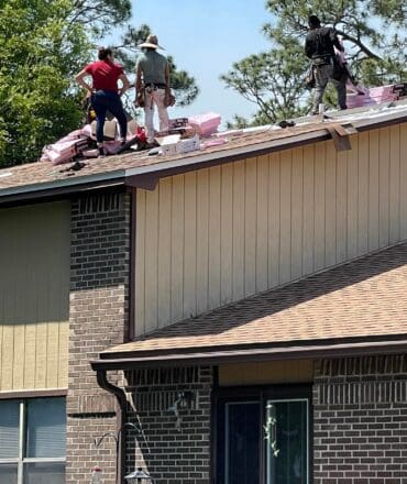 Roof repair work by Eagleview Roofing Systems in Niceville, FL