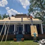 Shingle roof replacement by Eagleview Roofing Systems.